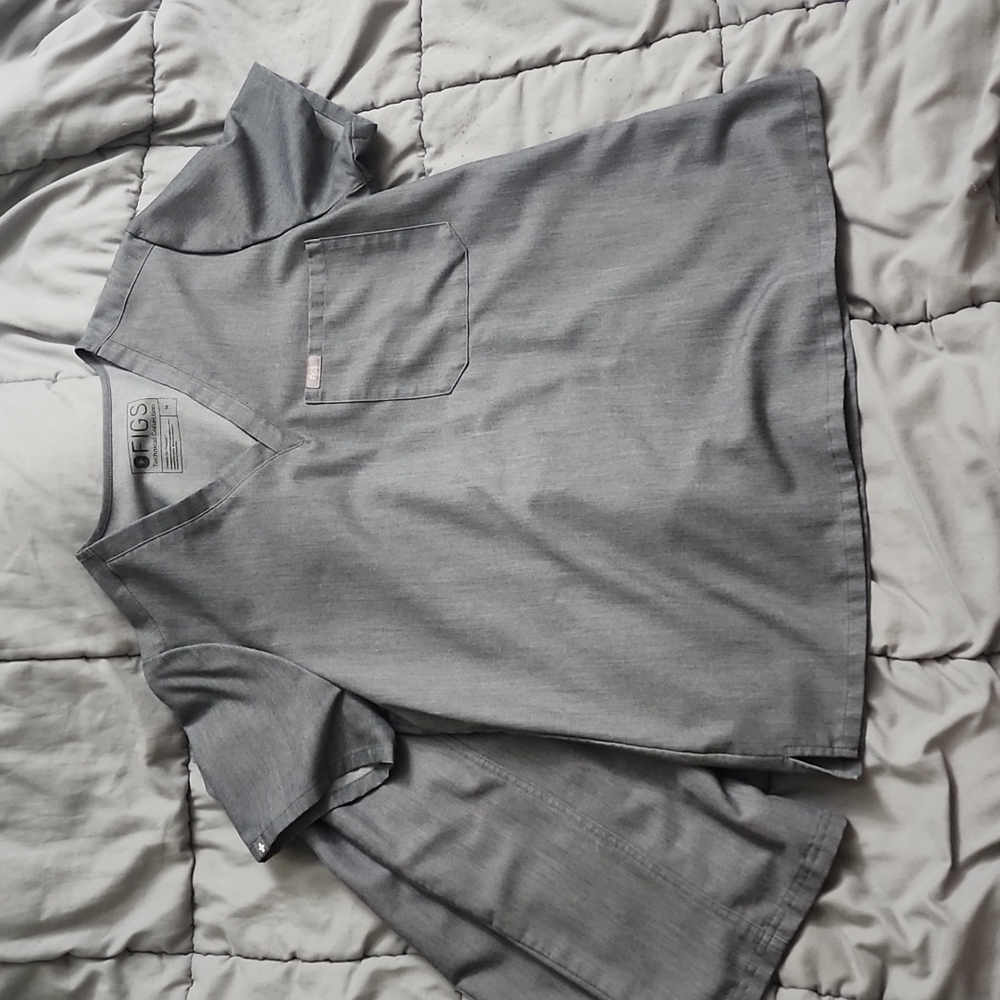 Figs gray scrub set medium